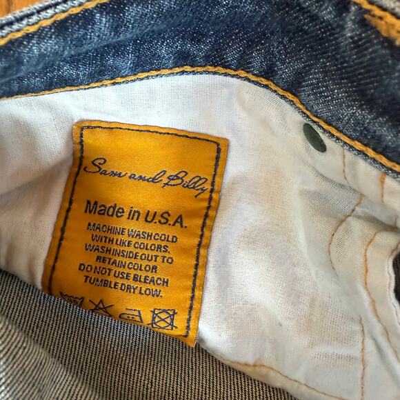 Sam and Billy Riley Low Rise Boot Cut SZ 29R USA Boho Hippie Casual - Picture 5 of 11